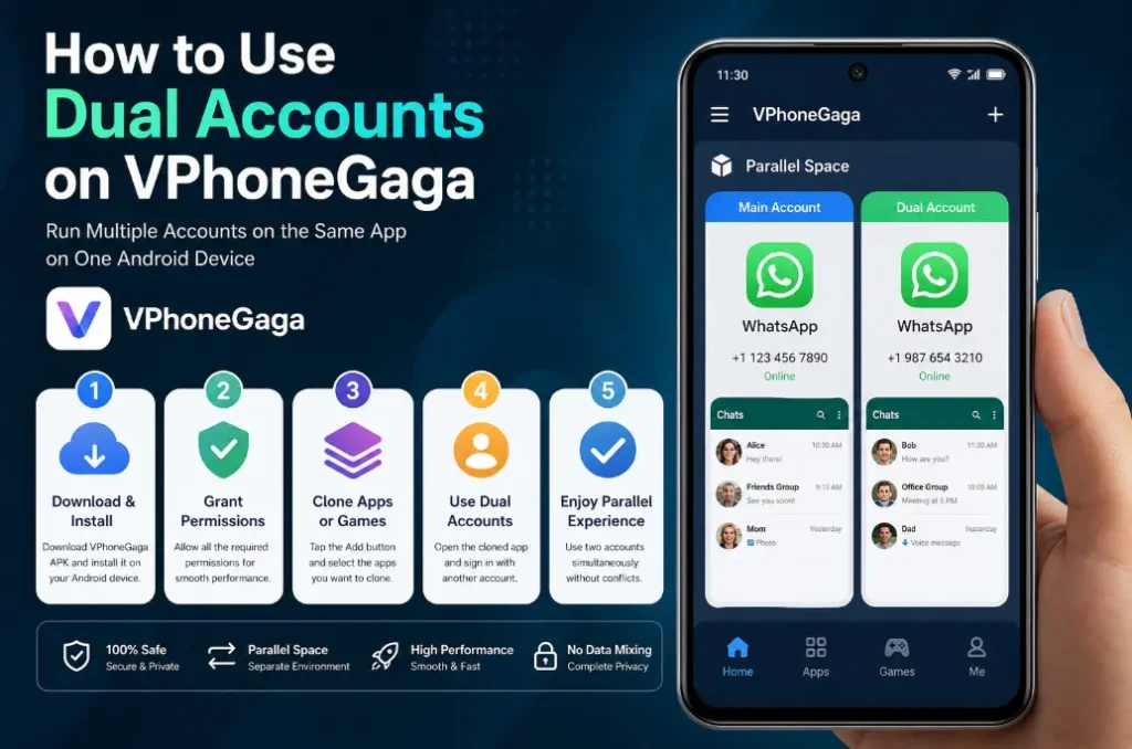 How to Use Dual Accounts on VPhoneGaga App Complete Setup Guide